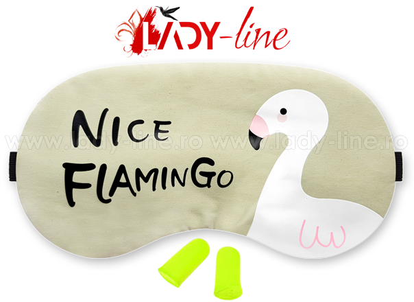 Masca dormit 'Nice Flamingo' si antifoane interne urechi.